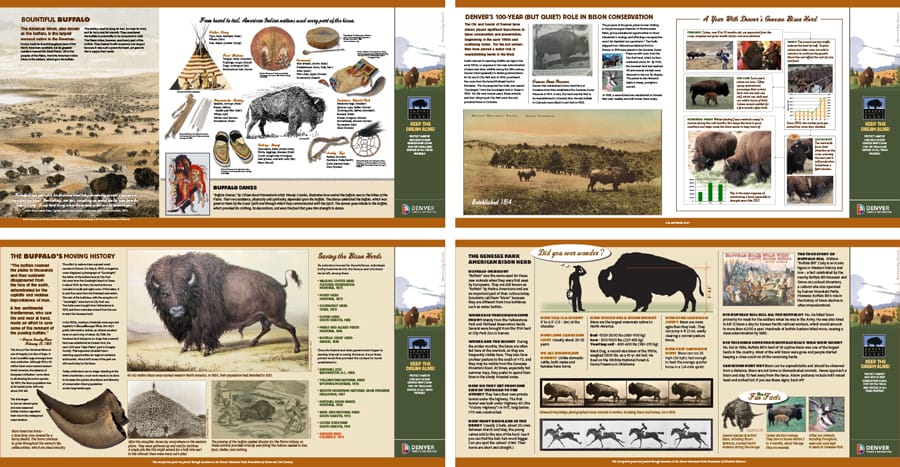 Interpretive sign at Genesee Park